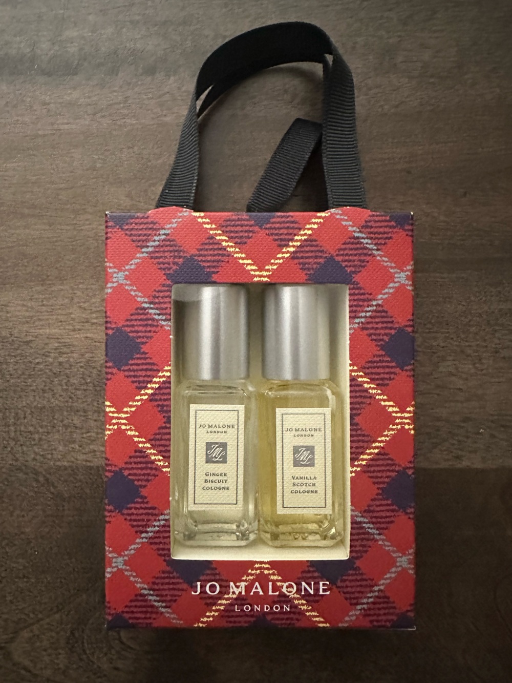 2 Jo Malone Minis in Festive Plaid Gift Box